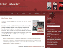 Tablet Screenshot of justinelarbalestier.com